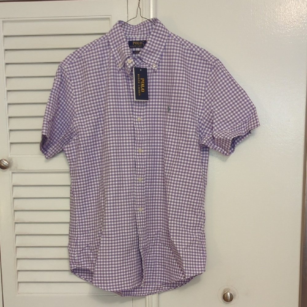Polo by Ralph Lauren Lavender Gingham Men's Shirt